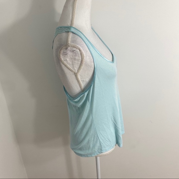 Bride Rhinestone Tank Top Women’s Blue Large Lace - Picture 5 of 5